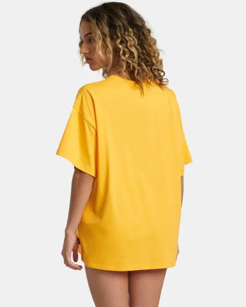 Rvca Rose Machado Snake Tee Marigold WomenMen Short Sleeves
