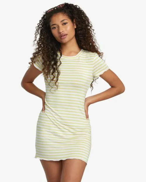 Rvca Rover TShirt Dress Golden Women Dresses and Rompers
