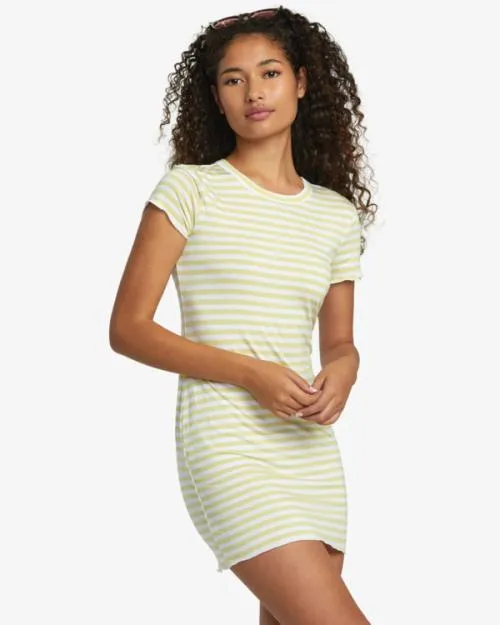 Rvca Rover TShirt Dress Golden Women Dresses and Rompers