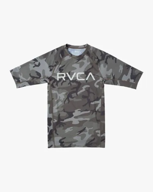 Rvca Short Sleeve Rashguard Camo Surf Rashguards and Surf Tees
