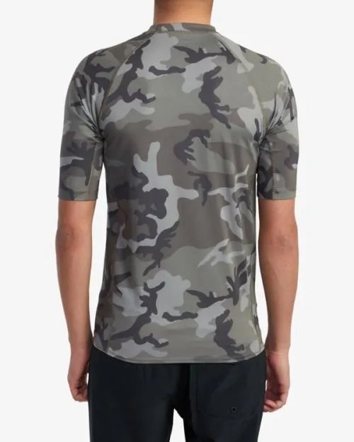 Rvca Short Sleeve Rashguard Camo Surf Rashguards and Surf Tees