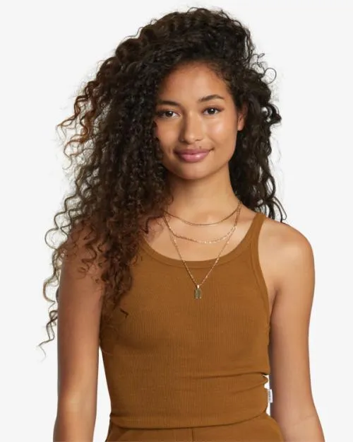 Rvca Slide Tank Top Sienna Women Tops