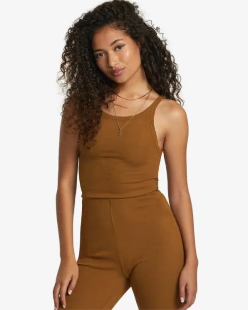 Rvca Slide Tank Top Sienna Women Tops