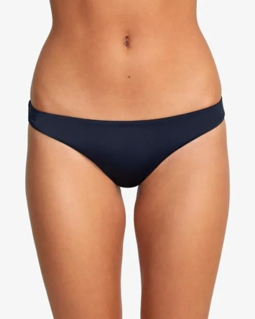 Rvca Solid Cheeky Bikini Bottoms Black Women Bikini Bottoms