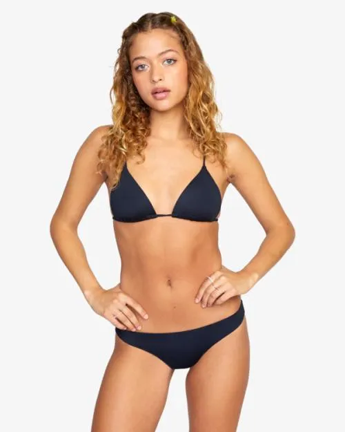 Rvca Solid Cheeky Bikini Bottoms Black Women Bikini Bottoms
