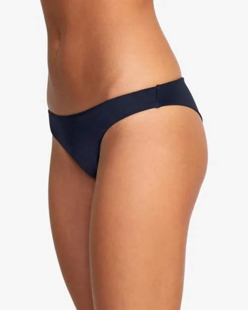 Rvca Solid Cheeky Bikini Bottoms Black Women Bikini Bottoms