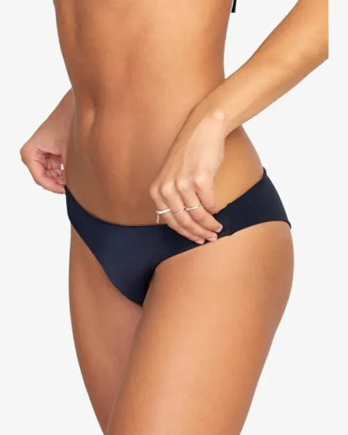 Rvca Solid Cheeky Bikini Bottoms Black Women Bikini Bottoms