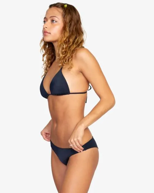 Rvca Solid Cheeky Bikini Bottoms Black Women Bikini Bottoms