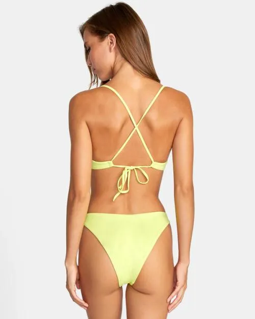 Rvca Solid French Bikini Bottoms Limeade Women Bikini Bottoms