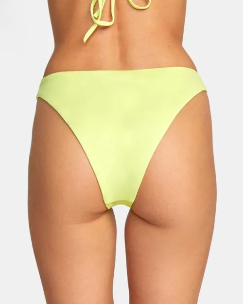 Rvca Solid French Bikini Bottoms Limeade Women Bikini Bottoms