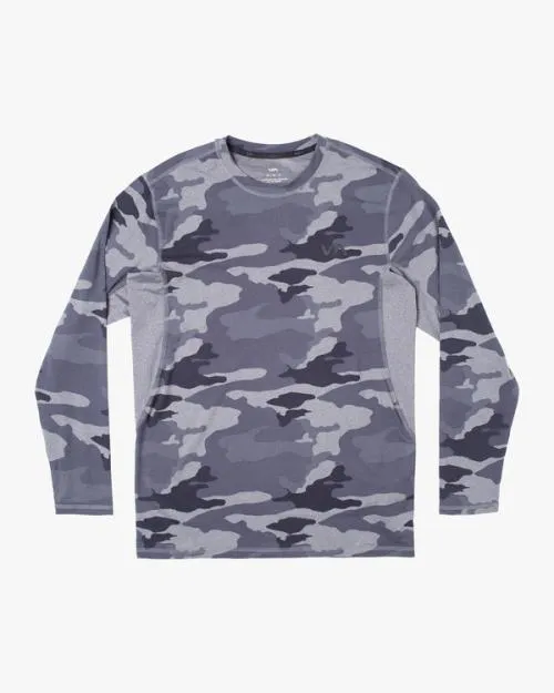 Rvca Sport Vent Long Sleeve Tee Camo SportMen Tees and Tanks