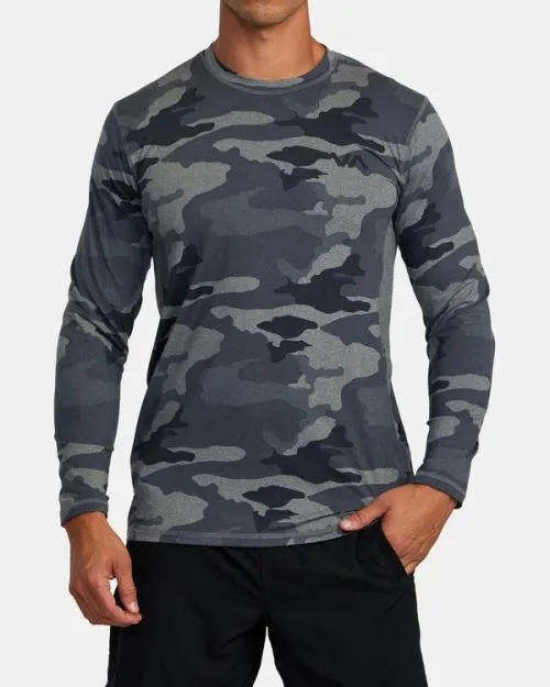Rvca Sport Vent Long Sleeve Tee Camo SportMen Tees and Tanks