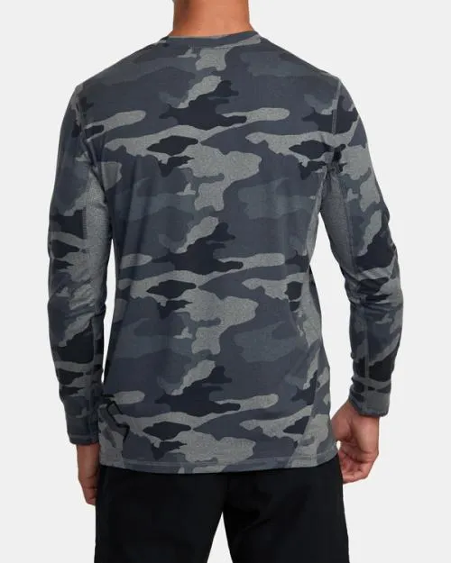 Rvca Sport Vent Long Sleeve Tee Camo SportMen Tees and Tanks