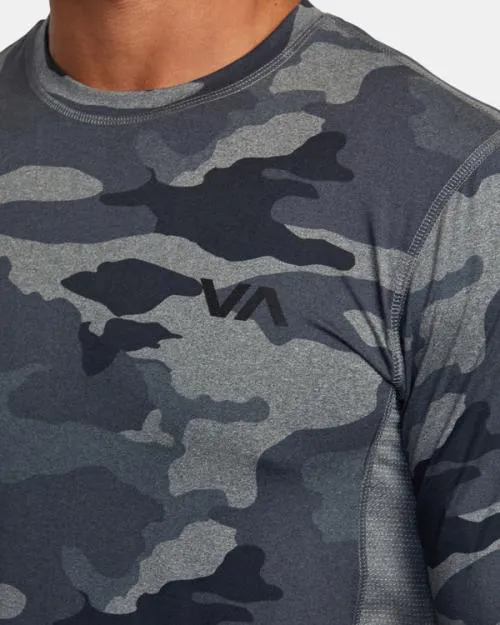 Rvca Sport Vent Long Sleeve Tee Camo SportMen Tees and Tanks