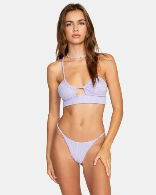 Rvca Stardust French Bikini Bottoms Violet Women Bikini Bottoms