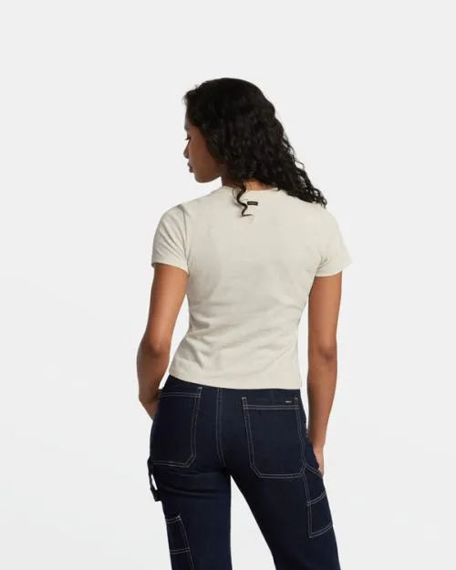 Rvca Stay Wild TShirt Latte Women Tees and Tanks