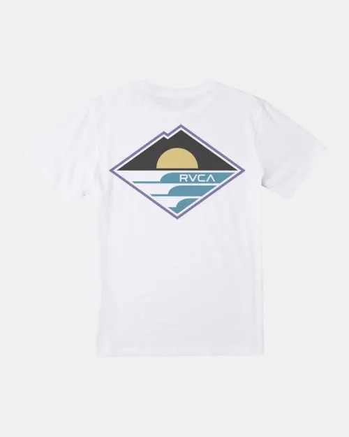 Rvca Sunswell Tee White Men Short Sleeves