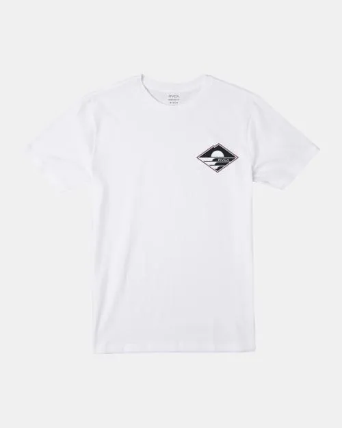 Rvca Sunswell Tee White Men Short Sleeves