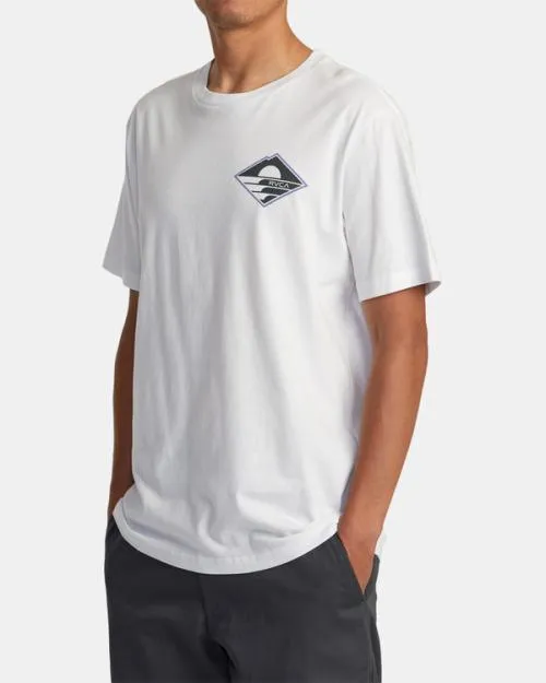 Rvca Sunswell Tee White Men Short Sleeves