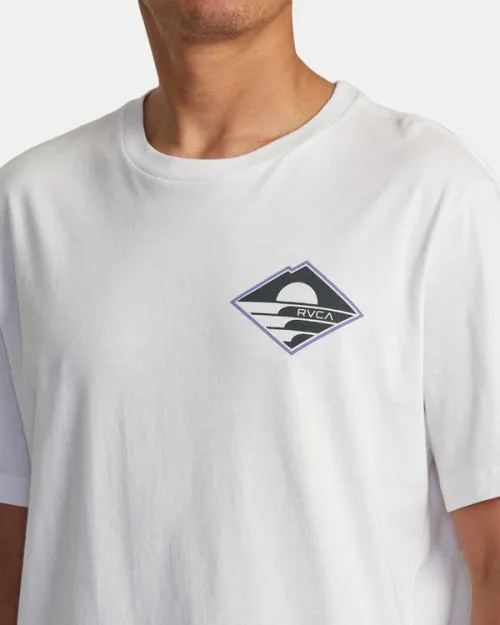 Rvca Sunswell Tee White Men Short Sleeves