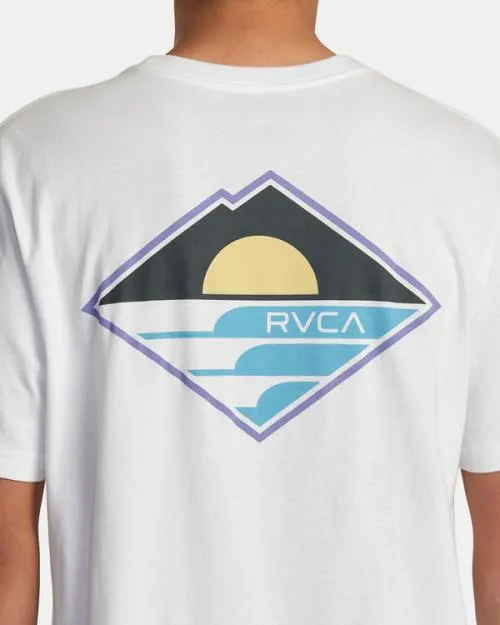 Rvca Sunswell Tee White Men Short Sleeves