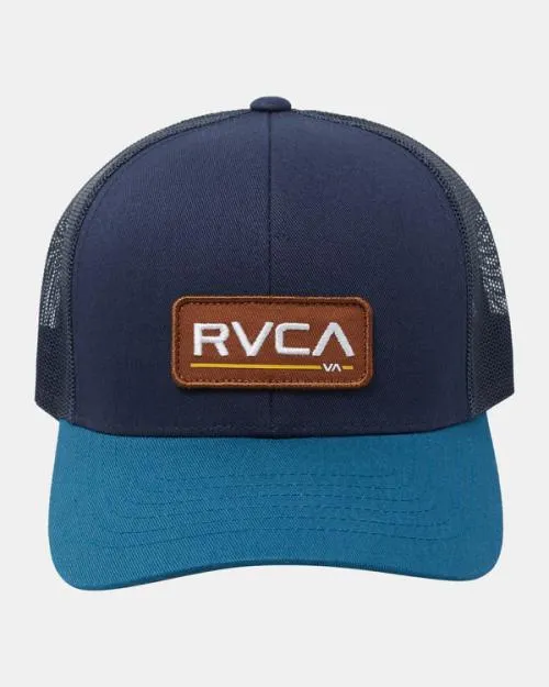 Rvca Ticket Trucker III Hat Navyteal Men Hats and Beanies