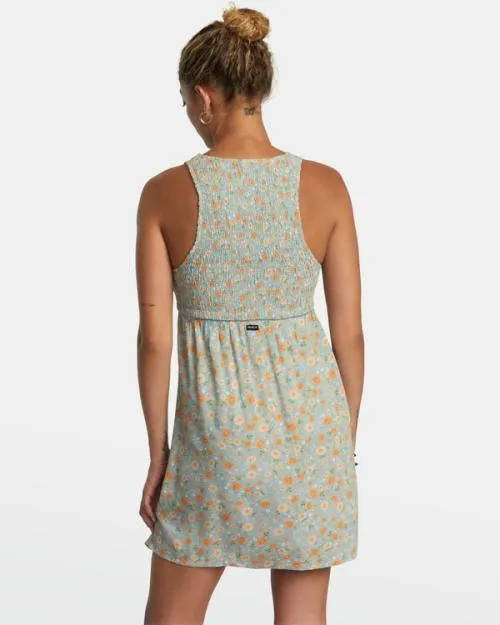 Rvca Trigger Mini Dress Shale Women Dresses and Rompers