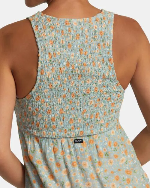 Rvca Trigger Mini Dress Shale Women Dresses and Rompers