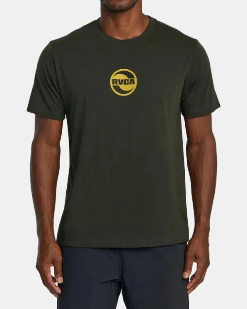 Rvca Twist TShirt Military SportMen Short Sleeves