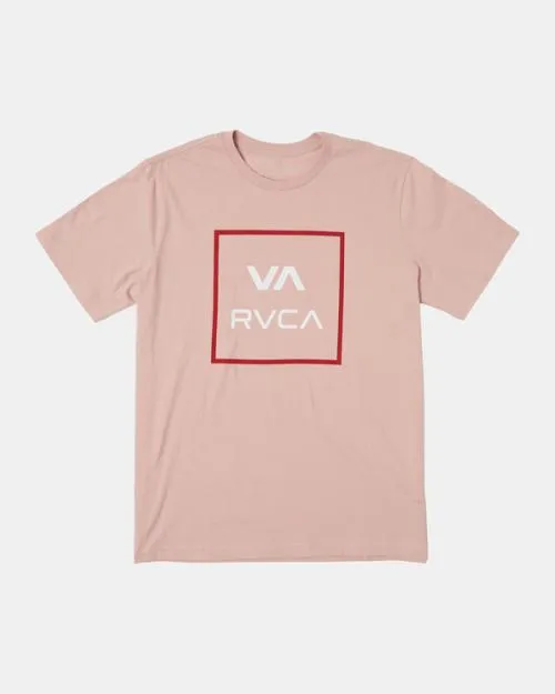 Rvca VA All The Way Short Sleeve TShirt Pale Mauve Men Tees and Tanks