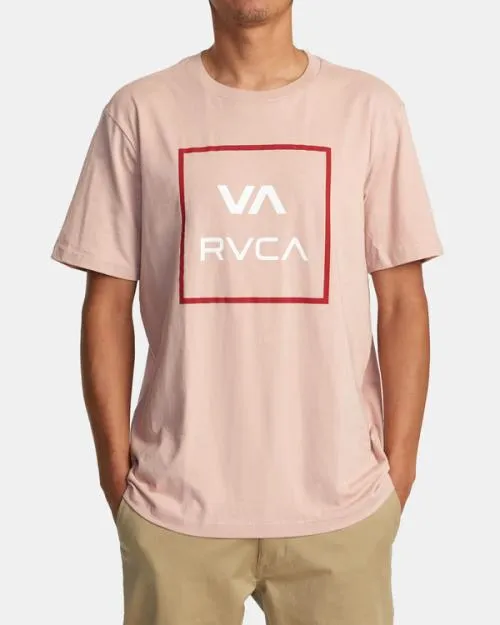 Rvca VA All The Way Short Sleeve TShirt Pale Mauve Men Tees and Tanks