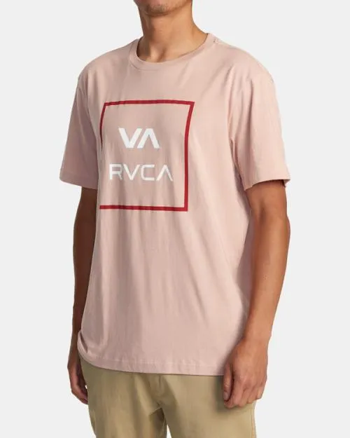 Rvca VA All The Way Short Sleeve TShirt Pale Mauve Men Tees and Tanks