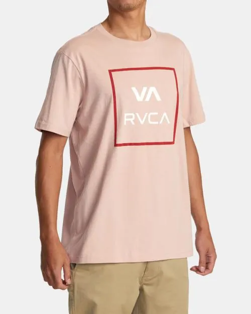 Rvca VA All The Way Short Sleeve TShirt Pale Mauve Men Tees and Tanks