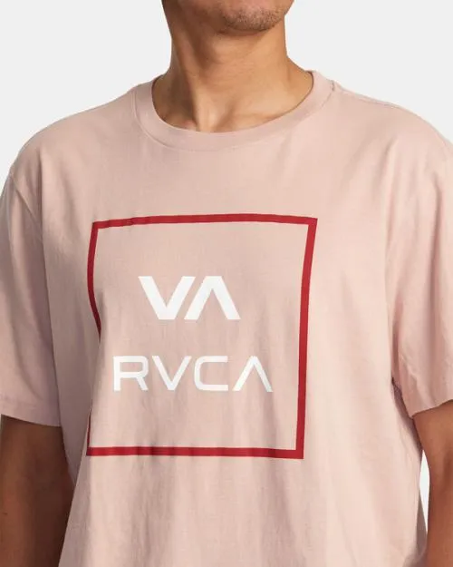 Rvca VA All The Way Short Sleeve TShirt Pale Mauve Men Tees and Tanks