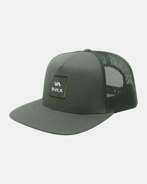 Rvca VA All The Way Trucker Hat Jade Men Hats and Beanies