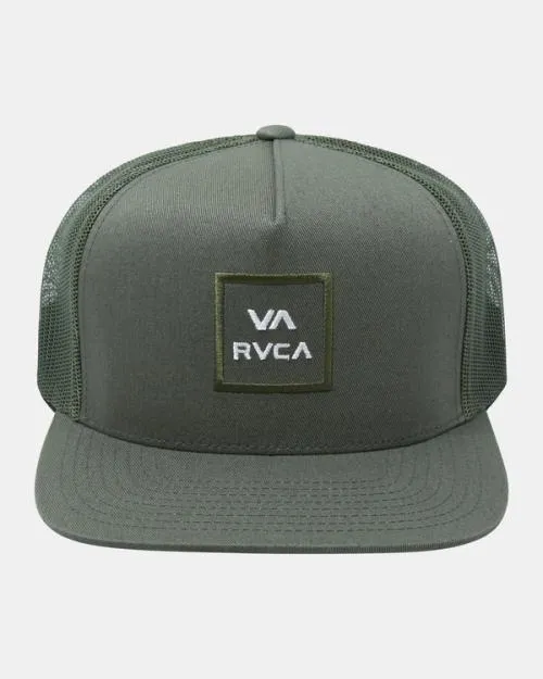 Rvca VA All The Way Trucker Hat Jade Men Hats and Beanies