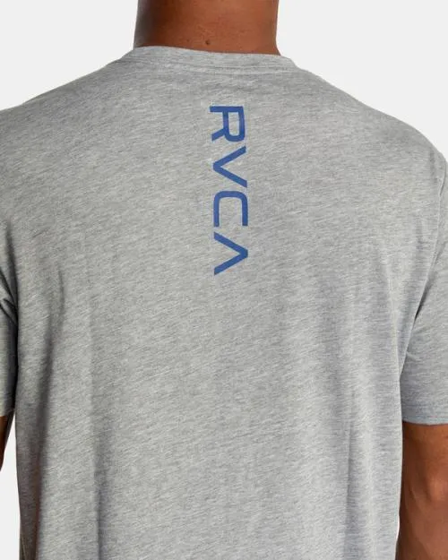 Rvca VA Mark Tee Heather Grey SportMen Short Sleeves