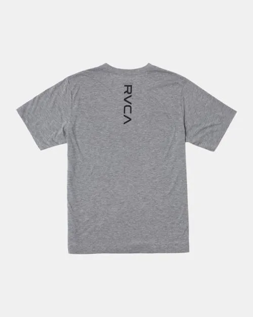 Rvca VA Mark Tee Heather Grey SportMen Short Sleeves