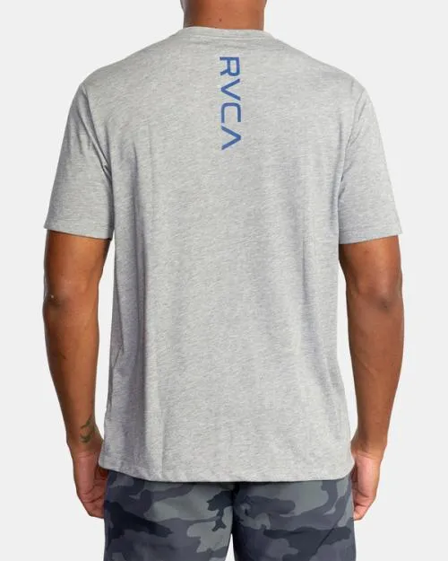 Rvca VA Mark Tee Heather Grey SportMen Short Sleeves