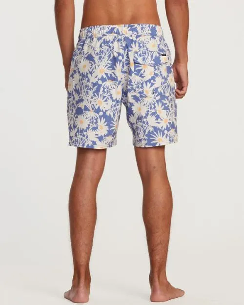 Rvca VA Pigment Elastic Waist Boardshorts 17034 Coast Men Boardshorts