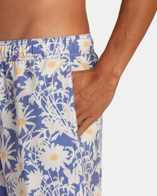 Rvca VA Pigment Elastic Waist Boardshorts 17034 Coast Men Boardshorts