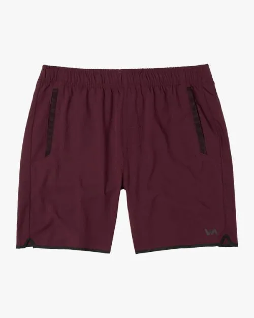 Rvca YOGGER IV ATHLETIC SHORTS 17034 Plum Men Athletic Shorts