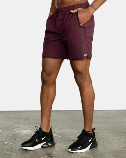 Rvca YOGGER IV ATHLETIC SHORTS 17034 Plum Men Athletic Shorts