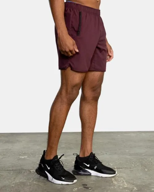 Rvca YOGGER IV ATHLETIC SHORTS 17034 Plum Men Athletic Shorts