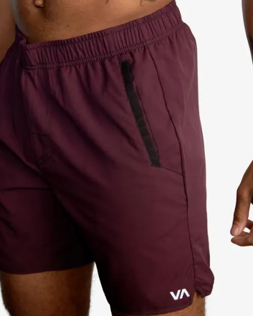 Rvca YOGGER IV ATHLETIC SHORTS 17034 Plum Men Athletic Shorts