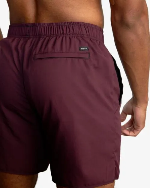 Rvca YOGGER IV ATHLETIC SHORTS 17034 Plum Men Athletic Shorts