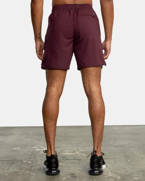 Rvca YOGGER IV ATHLETIC SHORTS 17034 Plum Men Athletic Shorts