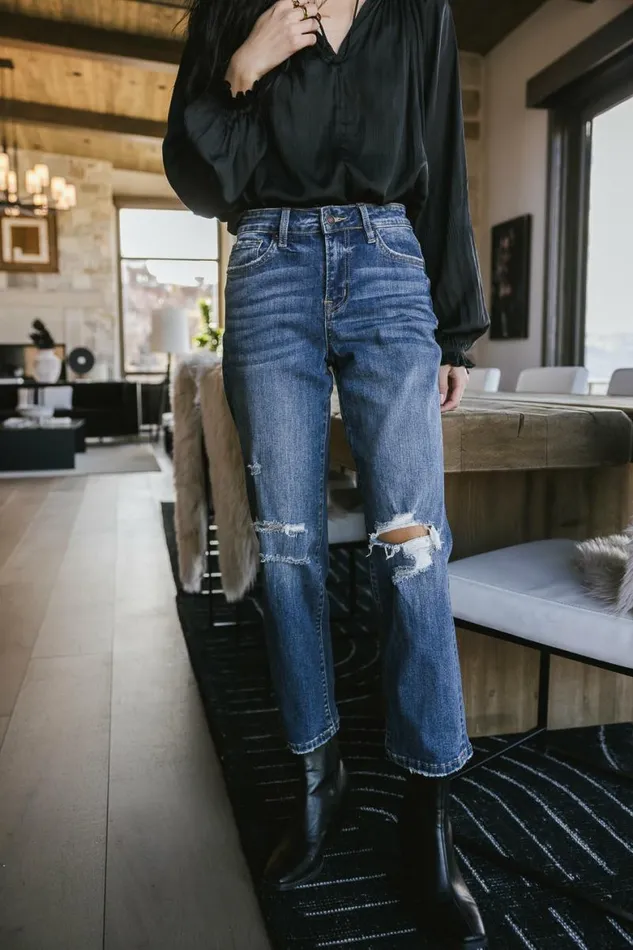 Ryleigh Straight Leg Jeans Medium Wash Women Bohme Denim