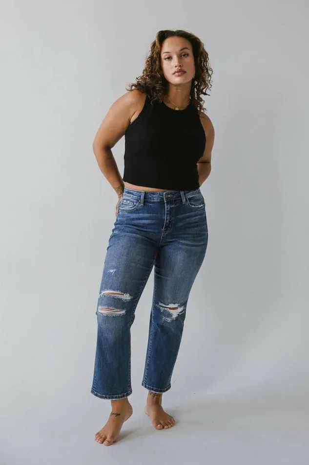 Ryleigh Straight Leg Jeans Medium Wash Women Bohme Denim