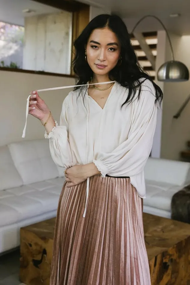 Sabrina Blouse In Champagne Champagne Women Bohme Tops